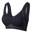 thumbnail image 1 of Sensestyle Bras for Women No Underwire Gather Bra Smoothing Wireless Powerful Anti Sagging Bras Womens Bras Black L, 1 of 4