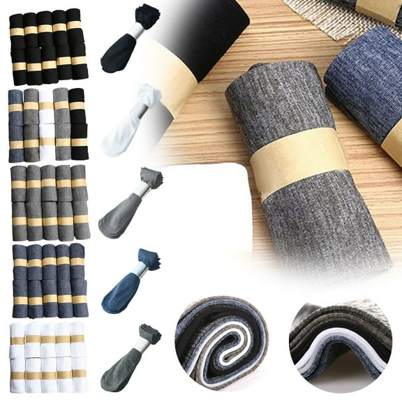 Sensestyle Mens Socks, Mens Dress Socks 1Pairs/Set Soft Fashion Men's Middle Tube Socks Crew Socks for Daily Wear Socks for Men Black1