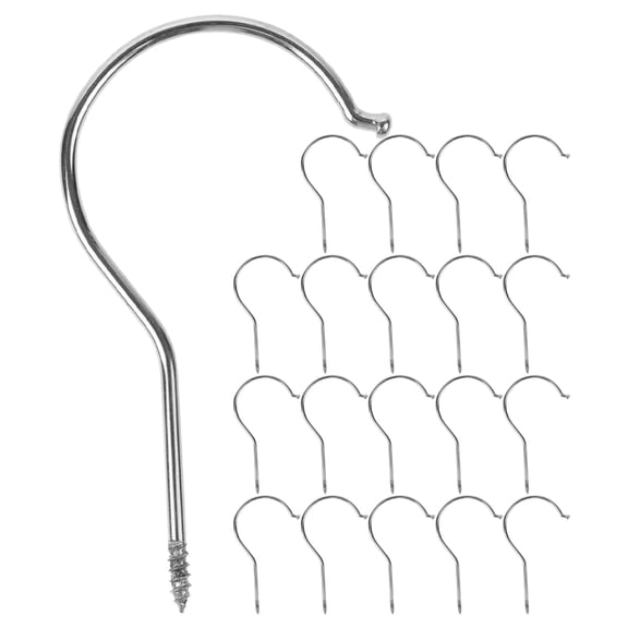Senseth 20 Pcs Hanger Hook Toddler Child 9.50X5.00X0.20CM Silver