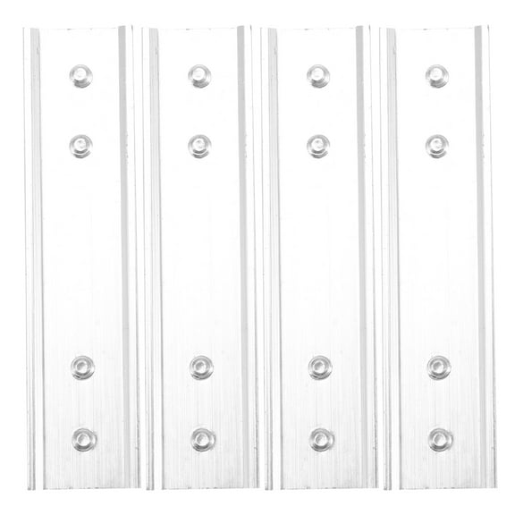 Senseth 4 Pcs Ceiling Track Room Divider Corner Shower Curtain Rod Silver