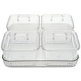 thumbnail image 1 of FUEENIRVA Wedding Storage Box Pet Grey For Fruit 1 Set 8.3X8.3X3.1In, 1 of 9
