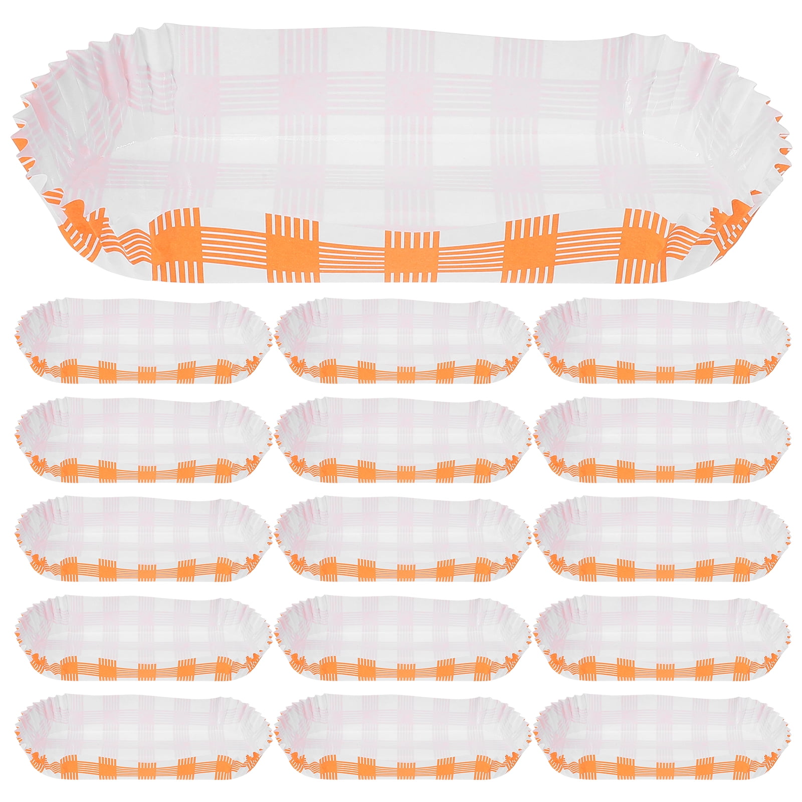 Sensethe 100-Pack Hot Dog Trays and Holders, Disposable Food Containers for Hot Dogs and Fried Snacks, Ideal for Food Packaging