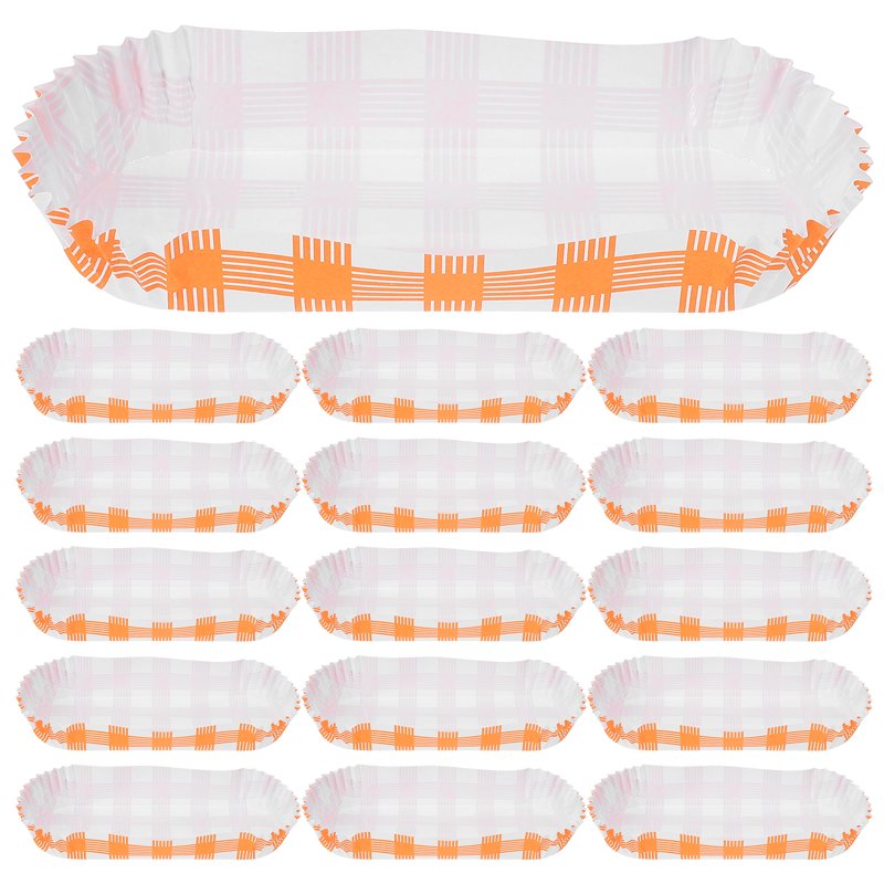 Sensethe 100-Pack Hot Dog Trays and Holders, Disposable Food Containers for Hot Dogs and Fried Snacks, Ideal for Food Packaging