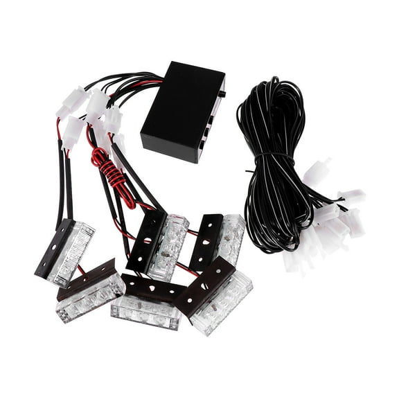 Senseth 1PC LED Strobe Lights, 18 LED Flashing Mode, Warning Lamp for Motor Vehicle Car ( Red Light )