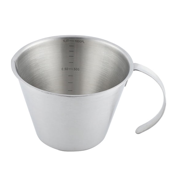 Senseth 500ml Stainless Steel Laboratory Sample Collection Measuring Jug and Steel Measuring Cup for Accurate Liquid Measurement