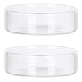 thumbnail image 1 of GOOHOCHY Transparent Glass Dessert Plates for Home Use Salad Trays with Unique Appearance 2 Pieces, 1 of 9