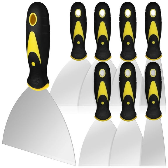 FUEENIRVA Spatula Set Stainless Steel Handyman Home Decoration 8Pcs 2in 3in 4in 5in