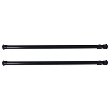 Sensethe Adjustable Tension Shower Curtain Rods - 2 Pack Black