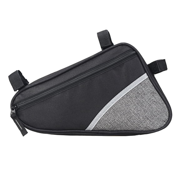 Reflective Bike Front Frame Bag - Outdoor Cycling Storage Pouch for Secure Carrying, 1 Piece