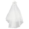 thumbnail image 1 of Sensethe Bridal Bride Pearls Veil Women's Tulle Long Veil Headband for Wedding Party, 1 of 7