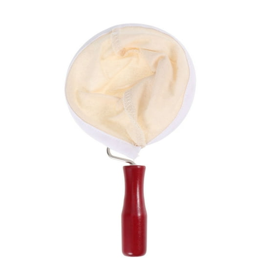 Sensethe Flannel Cloth Coffee Filter Strainer Coffee Filter Sock Strainer Metal Handle Coffee Dripper Filter Cloth Tea Filter 100mm