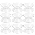 thumbnail image 1 of FUEENIRVA Plastic Double Sided Suction Cups Clear 10Pcs 1.2In Diameter, 1 of 6