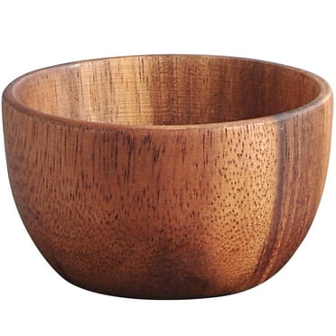 Sensethe Rustic Wooden Salad Fruit Mixing Soup Bowl - Large Nesting