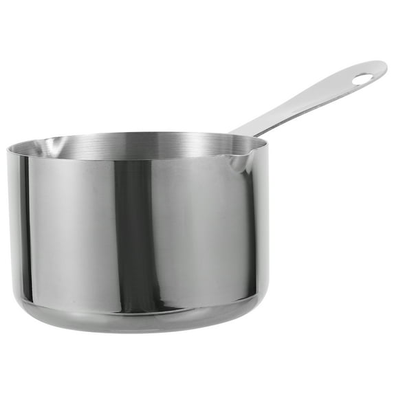 Sensethe Stainless Steel Saucepan with Pour Spout and Handle - 10cm