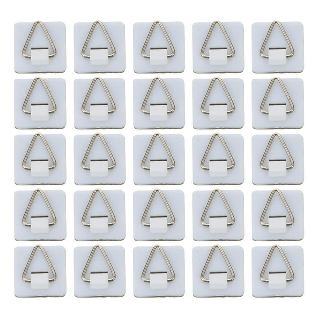 Sensethe White Adhesive Picture Hangers NoNail Hooks for Frames & Art