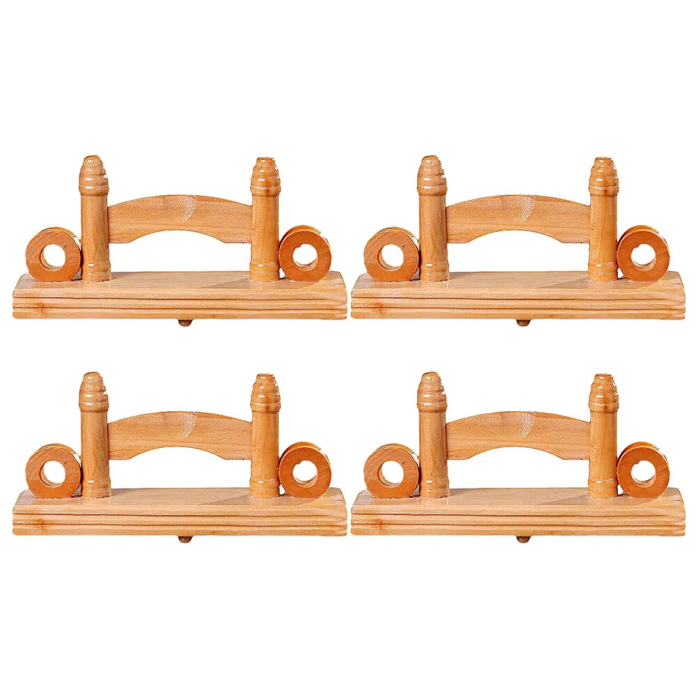 Sensethe Wooden Folding Fan Stand Display Organizer for Japanese and