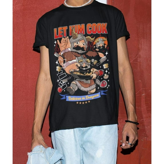 Senshi T-shirt, Delicious in Dungeon Manga Anime Shirt