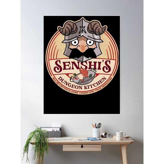 Senshiss Dungeon Kitchen Poster Wall Art, Modern Wall Decor For Living Room Bedroom, 12x18 UNFRAMED