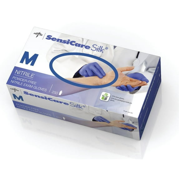SensiCare Silk Nitrile Exam Gloves - MDS2585H