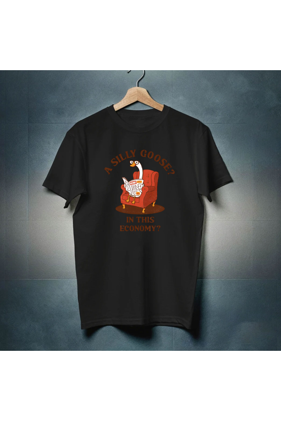 Sensible Goose Funny Silly Goose Meme Retro Animal Humor Bird Quote Graphic H510 Unisex T-Shirt, Up to 5XL