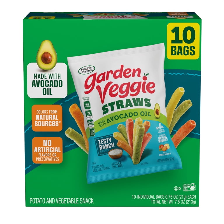Sensible Portions Garden Veggie Straws Made