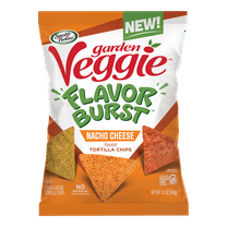 Sensible Portions Garden Veggie Flavor Burst Nacho Cheese Tortilla Chips, 12 oz