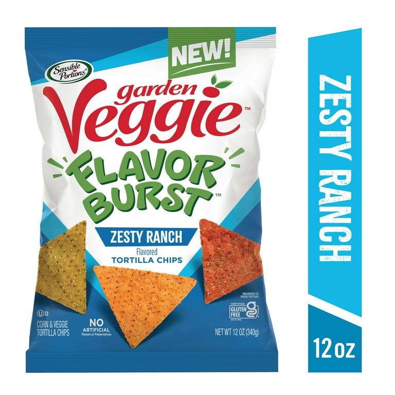 Sensible Portions Garden Veggie Flavor Burst Zesty Ranch Tortilla