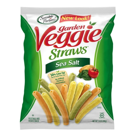 Sensible Portions Garden Veggie Straws, Sea Salt, 14 oz