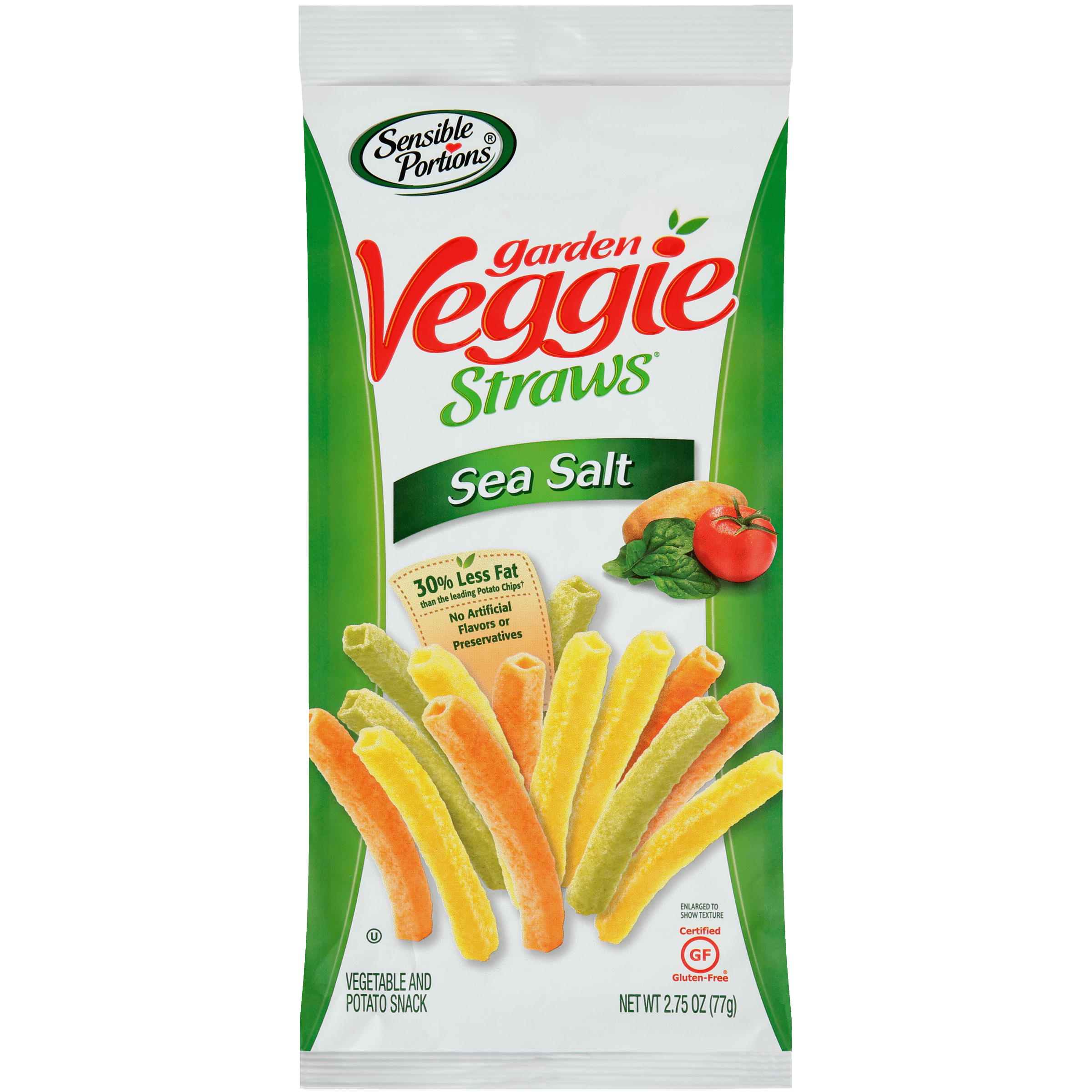 Sensible Portions Garden Veggie Straws, Sea Salt, 2.75 oz