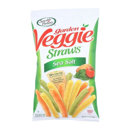 Sensible Portions Garden Veggie Straws, Sea Salt, 5 Oz