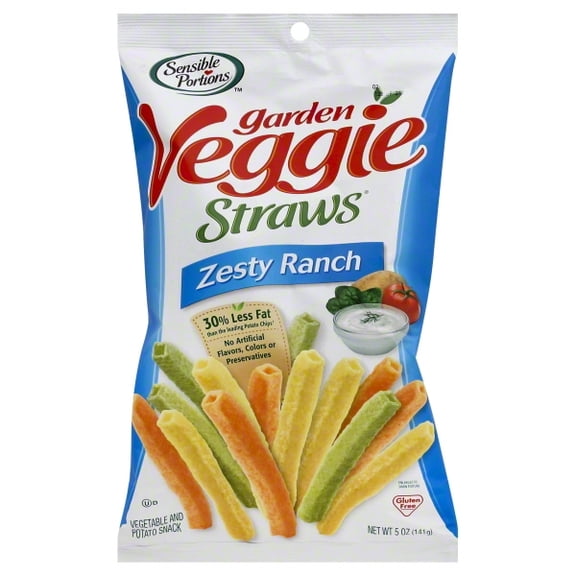 Sensible Portions - Garden Veggie Straws Zesty Ranch - 5 oz.