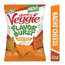 Sensible Portions Gluten-Free Garden Veggie Flavor Burst Nacho Cheese Tortilla Chips, 12 oz