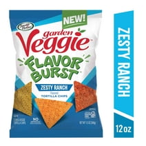 Sensible Portions Gluten-Free Garden Veggie Flavor Burst Zesty Ranch Tortilla Chips, 12 oz