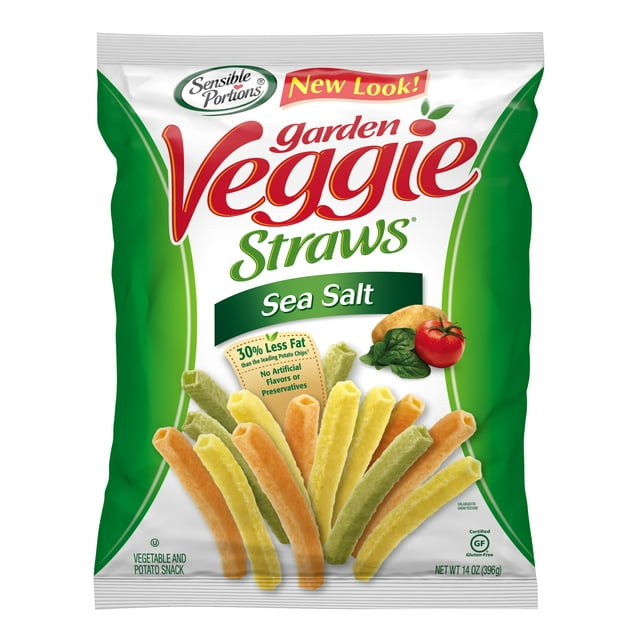 Sensible Portions Gluten-Free Sea Salt Garden Veggie Straws, 14 oz