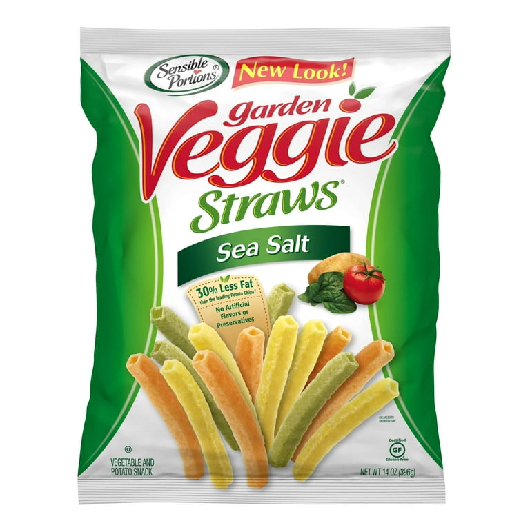 Sensible Portions Garden Veggie Straws Sea Salt - Vegetable Snack