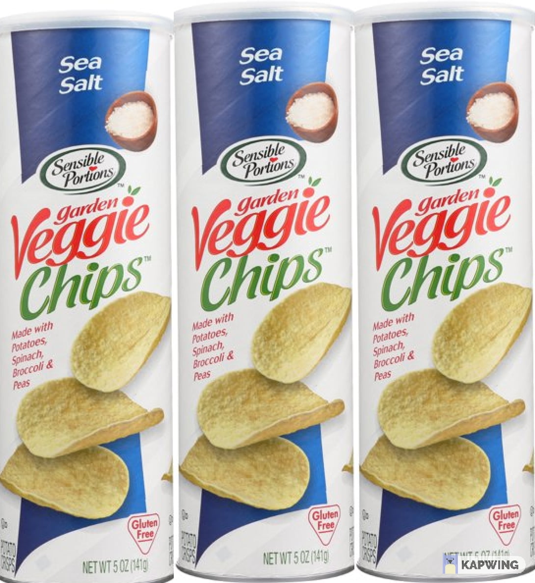 Sensible Portions Sea Salt Garden Veggie Chips In A Canister , 5 Oz