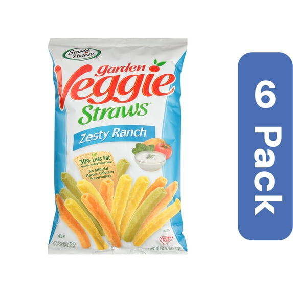 Sensible Portions Veggie Straw Ranch 16 oz (Pack Of 6)
