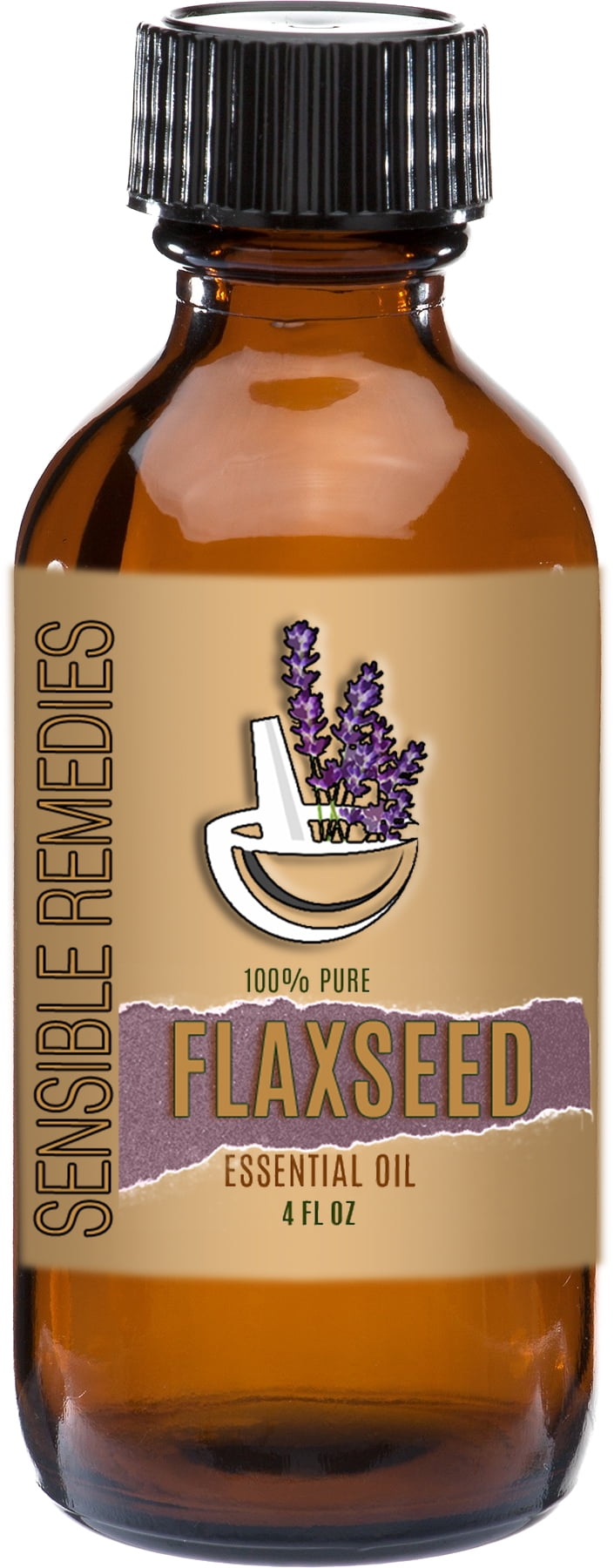 Sensible Remedies Flaxseed (Linseed) 100% Pure Therapeutic Grade Essential Oil 4 fl oz