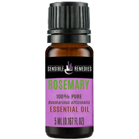 Sensible Remedies Rosemary 100% Therapeutic Grade Essential Oil, 5 mL (0.167 fl oz)