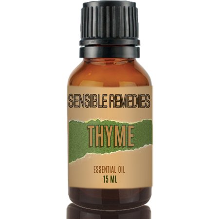 Sensible Remedies Thyme 100% Therapeutic Grade Essential Oil, 15 mL (0.5 fl oz)