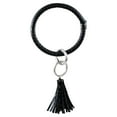 Sensible Solutions Women's Jet Silicone Oversized Bracelet Keychain
