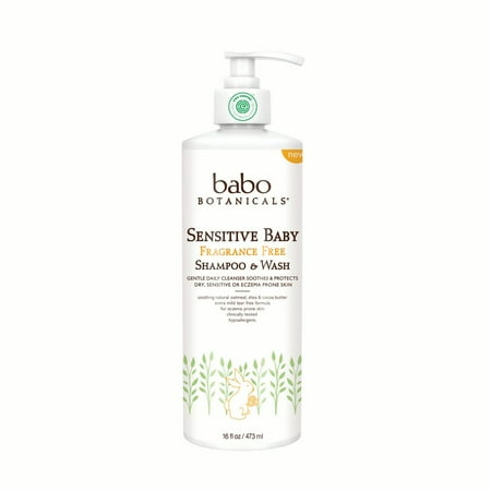 Sensitive Baby Fragrance Free Shampoo & Wash (Family Size)