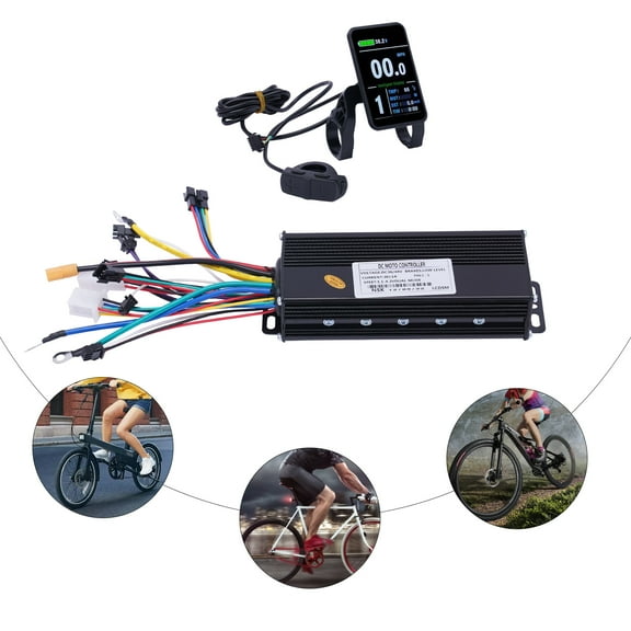 Sensitive Control Ebike Display with FOC Sine Wave Controller, Real-Time Speed, Battery Power, and Cruise Control, Aluminum Alloy Construction for Long-Term Use