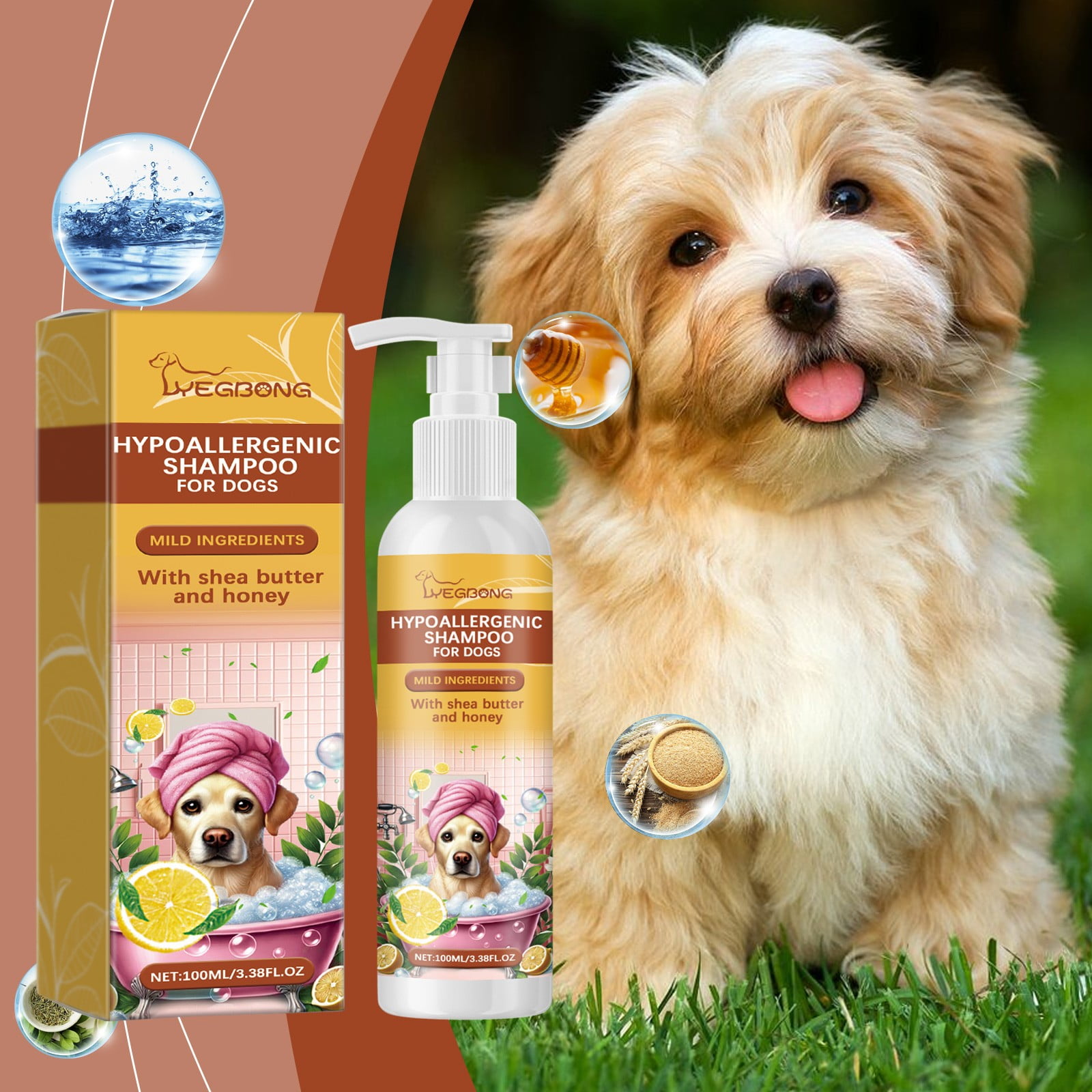 HOT Hypoallergenic Shampoo Earthbath Pet Shampoo Shea