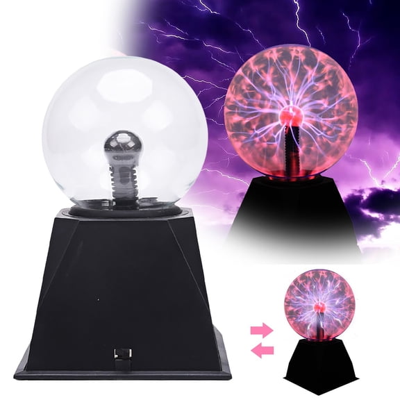 Sensitive Electrostatic Ion Magic Ball Lamp Coil (4-Inch Straight Plug Us Standard)/ 4 Inch Plasma Lamp Sensitive Creative USB Static Plasma Light For Atmosphere Parties Decorations Prop Home