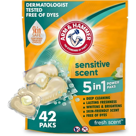 Sensitive Fresh Scent 5-IN-1 Power Paks, 42 count