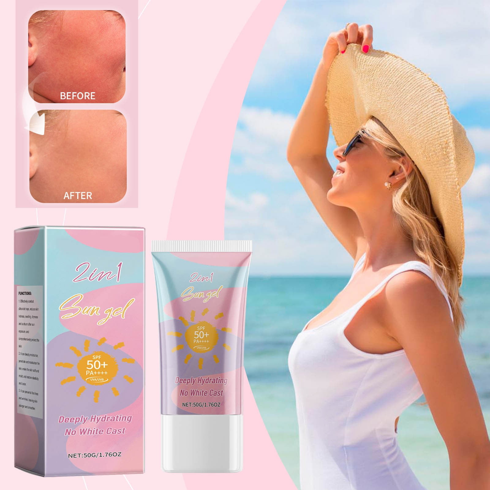 Sensitive Oily Skin Face Wash Face Screen Shield Suntan Lotion Bar Rose