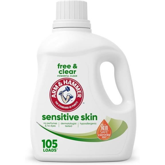 Sensitive Skin Free & Clear Liquid Laundry Deternt, 105 fl oz, Loads