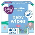 thumbnail image 1 of Sensitive Skin Hypoallergenic Baby Wipes with Aloe, 480 Count, 1 of 6