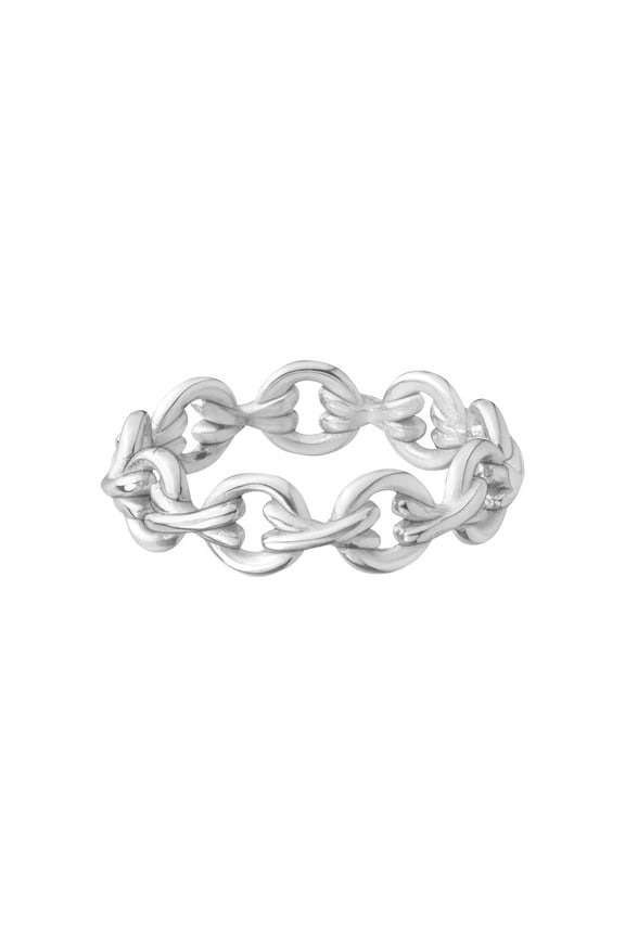 Sensitive Skin Stainless Steel Mariner Link Ring Size 7 Unisex